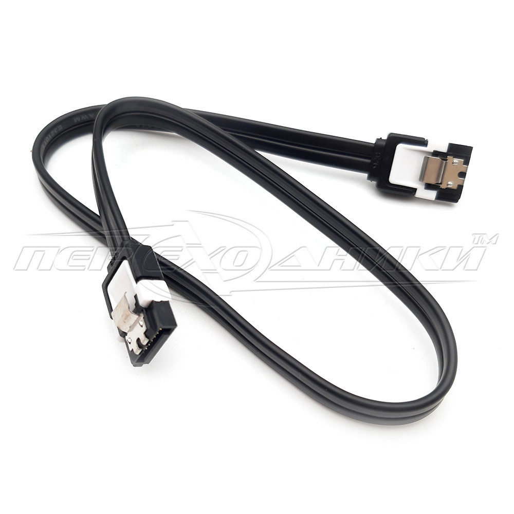 Кабель SATA-DATA 3.0 для HDD, 0.4 м, прямий із засувками