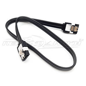 Кабель SATA-DATA 3.0 для HDD, 0.4 м, прямий із засувками, фото 1