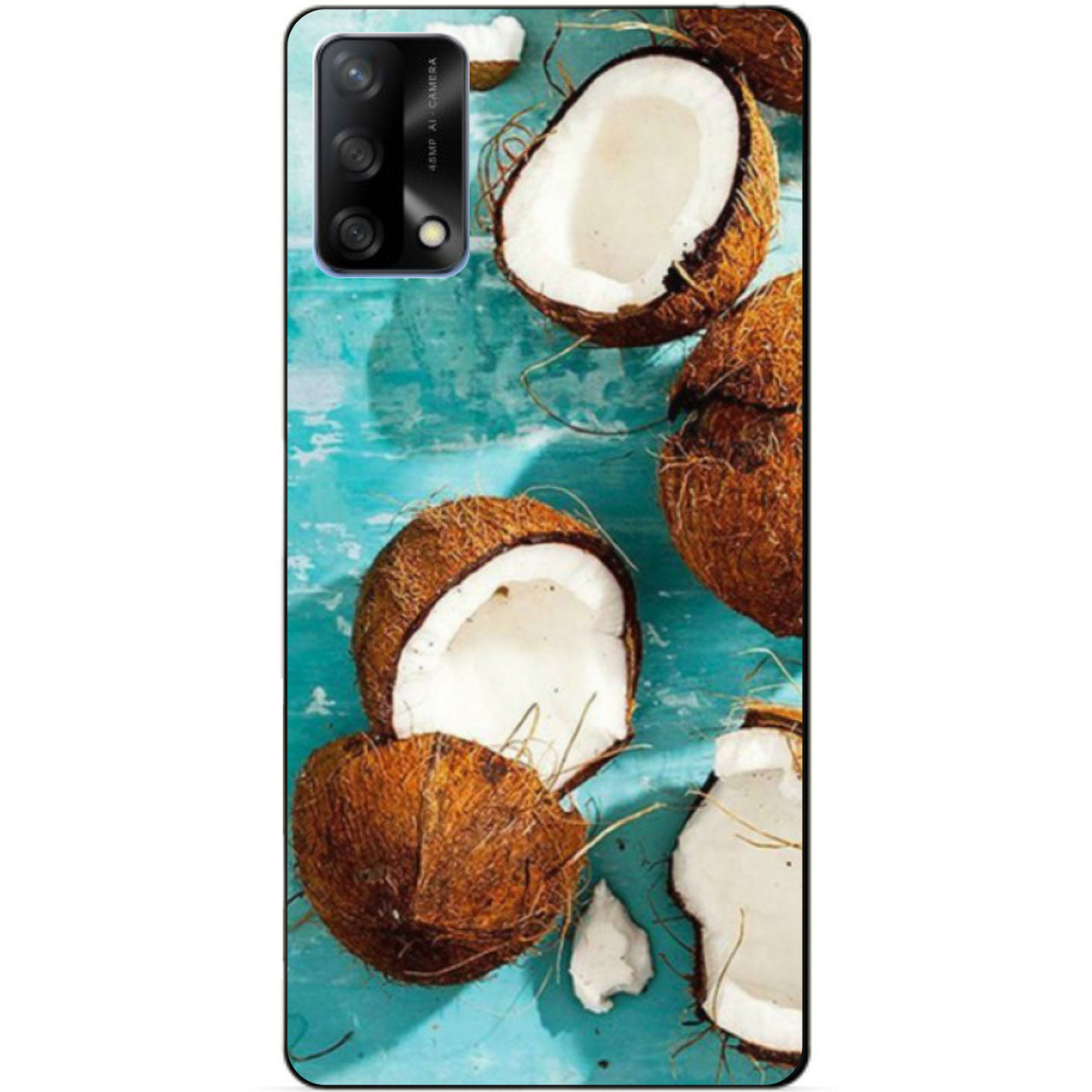 Силіконовий бампер чохол для Oppo A74 з малюнком Кокоси