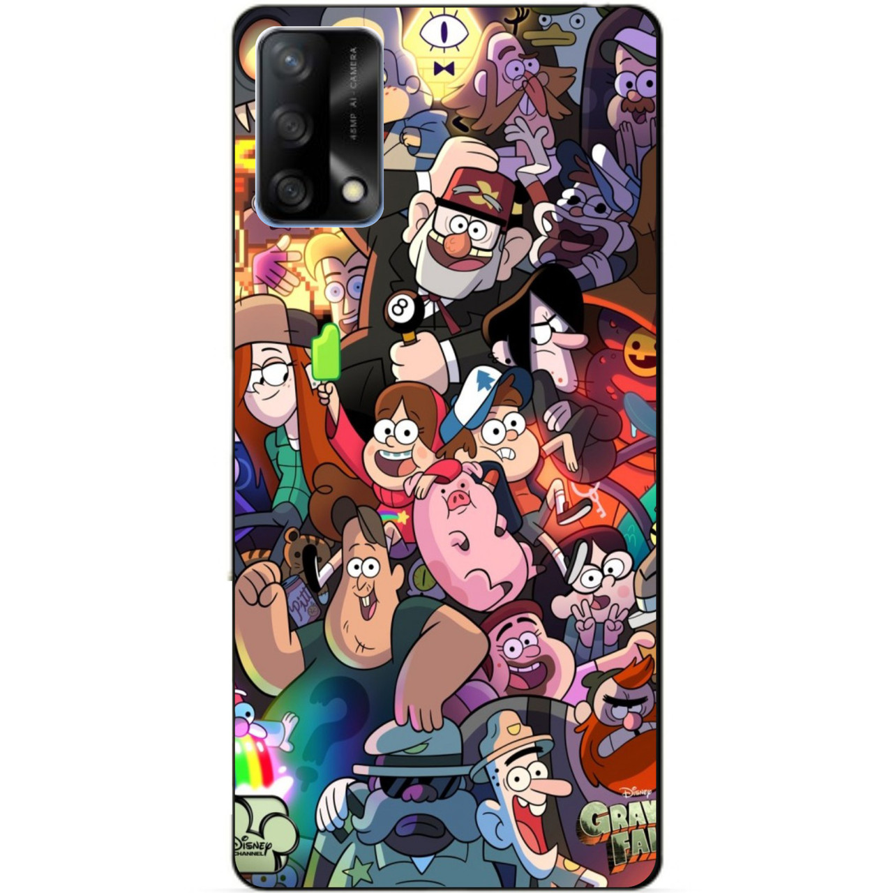 Силіконовий бампер чохол для Oppo A74 з малюнком Gravity Falls