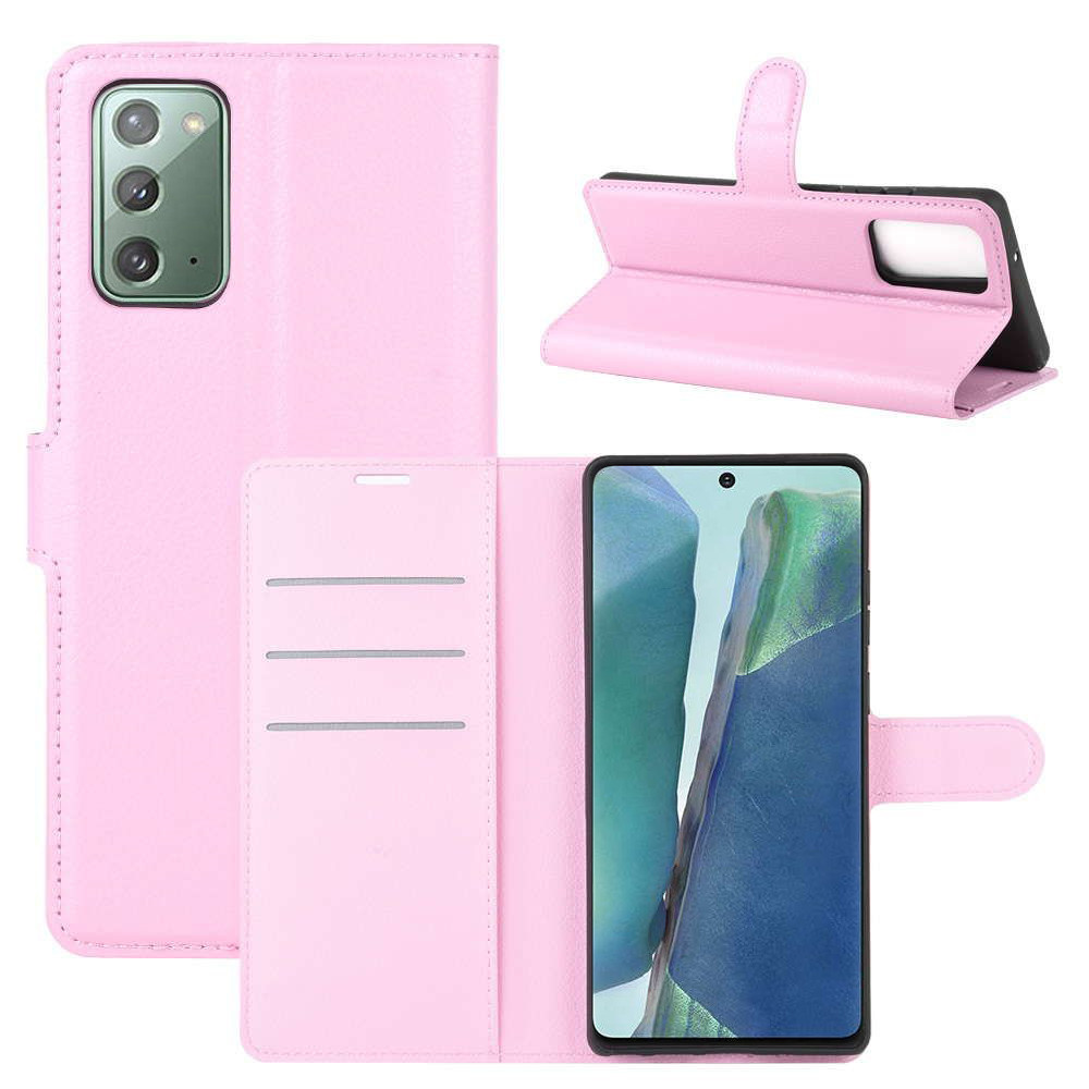 Чохол-книжка Litchie Wallet для Samsung Galaxy Note 20 Pink
