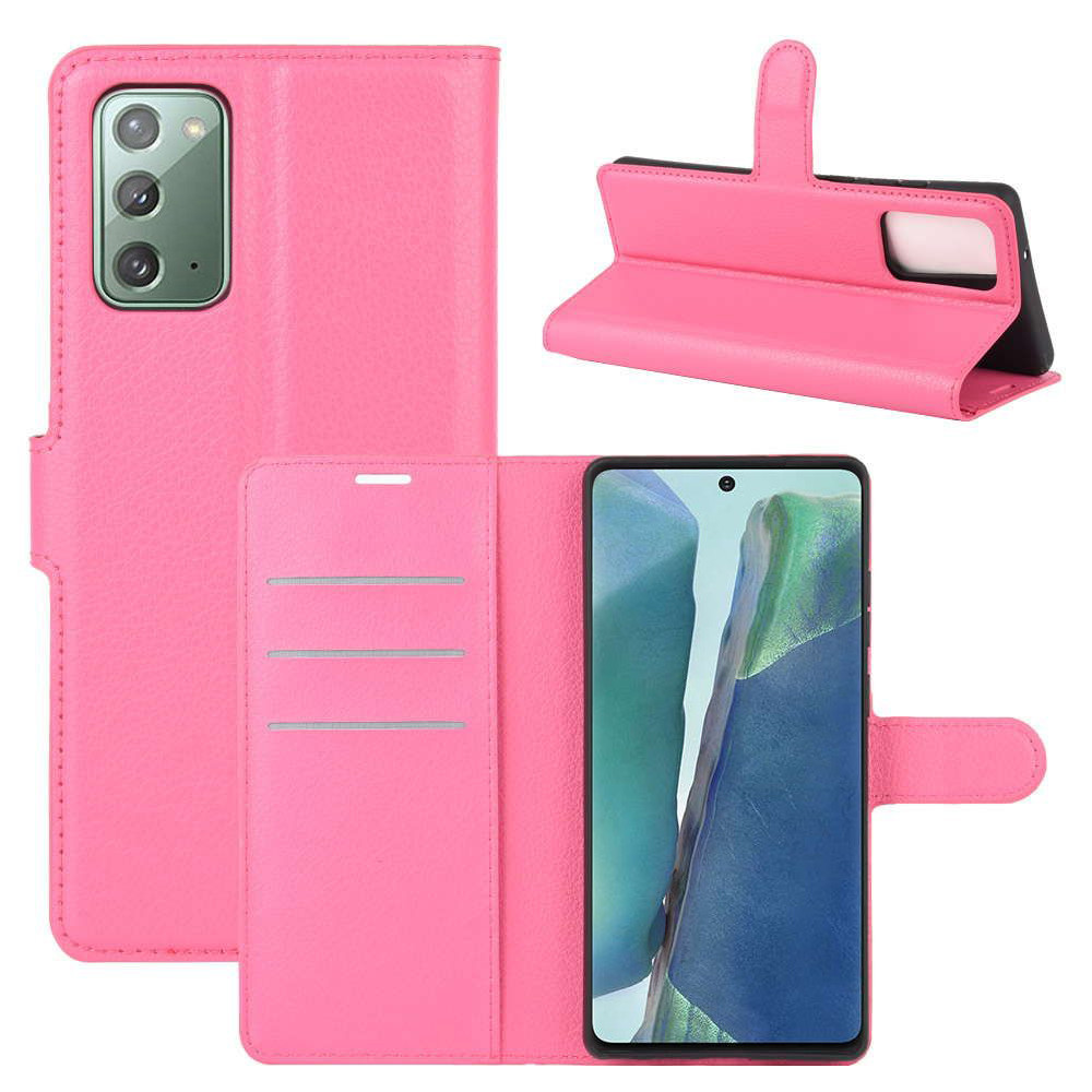 Чохол-книжка Litchie Wallet для Samsung Galaxy Note 20 Rose