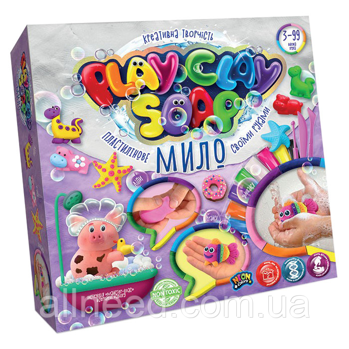 Набір креативної творчості "Пластилінове мило" Play Clay Soap PCS-01 великий (Рибка), фото 1