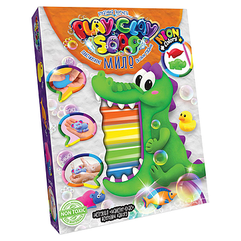 Набір креативної творчості "Пластилінове мило" Play Clay Soap PCS-03 середній (Крокодил)