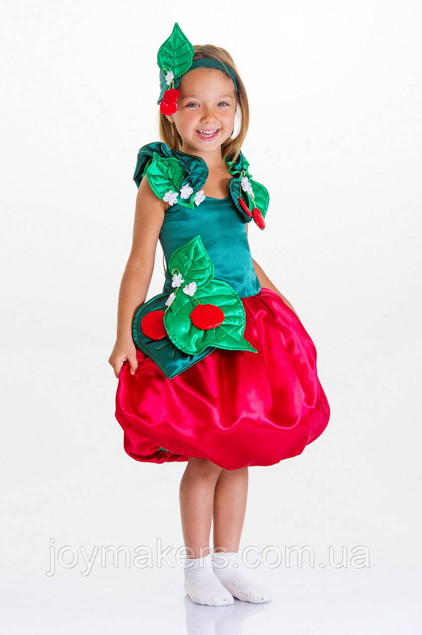 Дитячий карнавальний костюм для дівчинки «Вишенька» 98-104 см, фото 1
