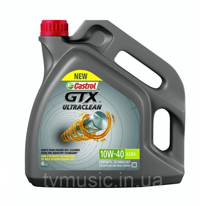 Олива моторна CASTROL GTX UltraClean 10W-40 A3/B4 4 л