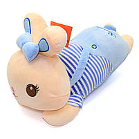 М'яка іграшка-подушка Зайчик з пледом «Копиця» 3 в 1 блакитний 50*30*20 см (21510), фото 2