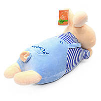 М'яка іграшка-подушка Зайчик з пледом «Копиця» 3 в 1 блакитний 50*30*20 см (21510), фото 3