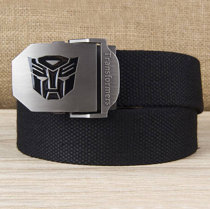 Ремінь Пояс Трансформери Чорний 120 см, фото 2