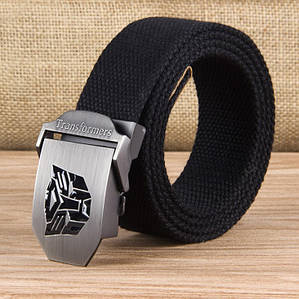 Ремінь Пояс Трансформери Чорний 120 см