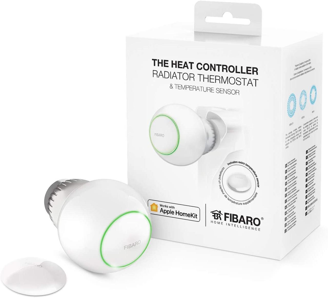 Радіаторний термостат з датчиком температури FIBARO Heat Controller для Apple HomeKit FGBHT-001