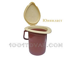 Відро туалет Портативне відро Унітаз біотуалет міцний до 120 кг.