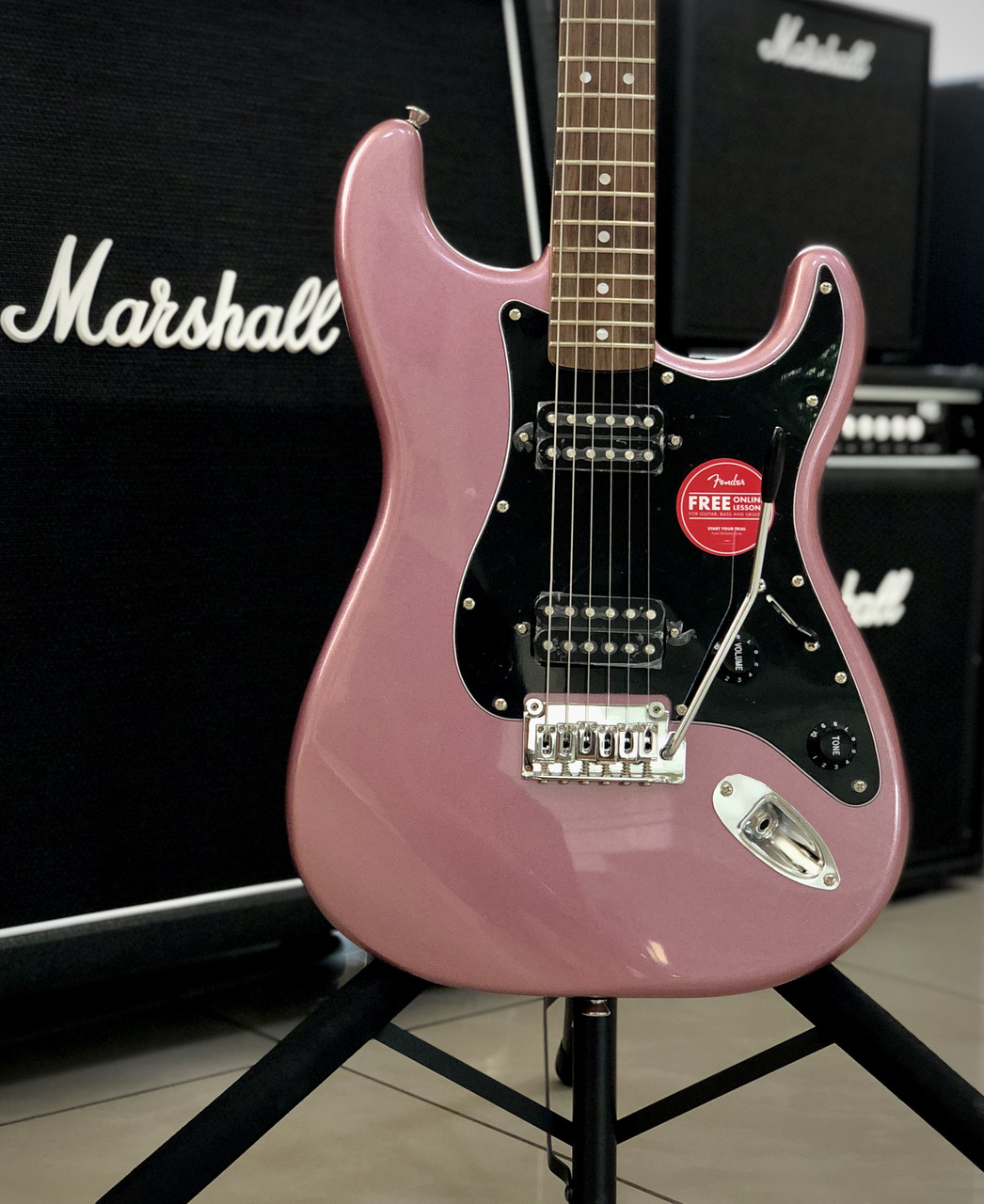 SQUIER by FENDER AFFINITY SERIES STRATOCASTER HH LR RED MIST