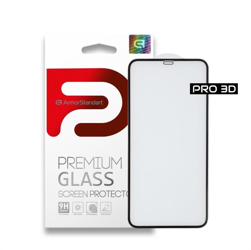 Захисне скло Armorstandart Pro для Apple iPhone 11 Pro Max/XS Black Max, 0.33 mm, 3D (ARM55372-GP3D-BK)