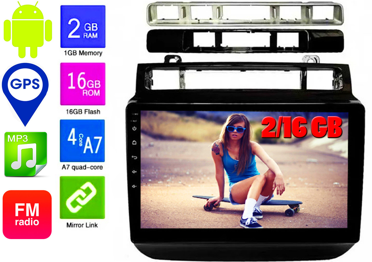 Штатна автомагнітола Pioneer VW Touareg (2012-2017) 2/16GB CANBUS Android 10