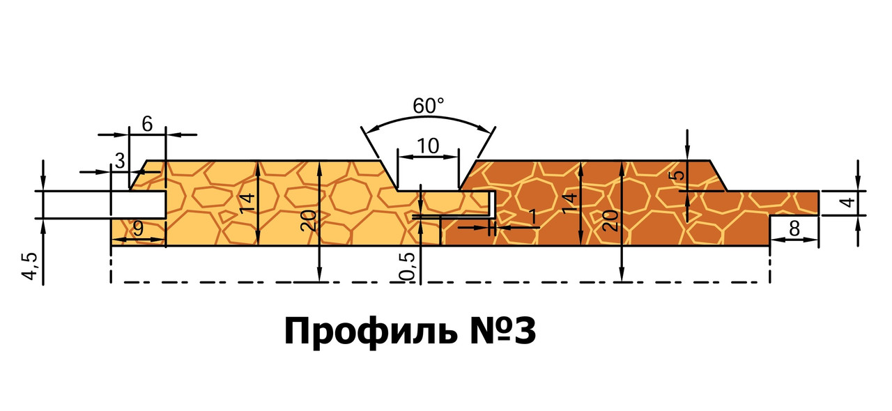 Профіль №3, твердий сплав (ВК-15)