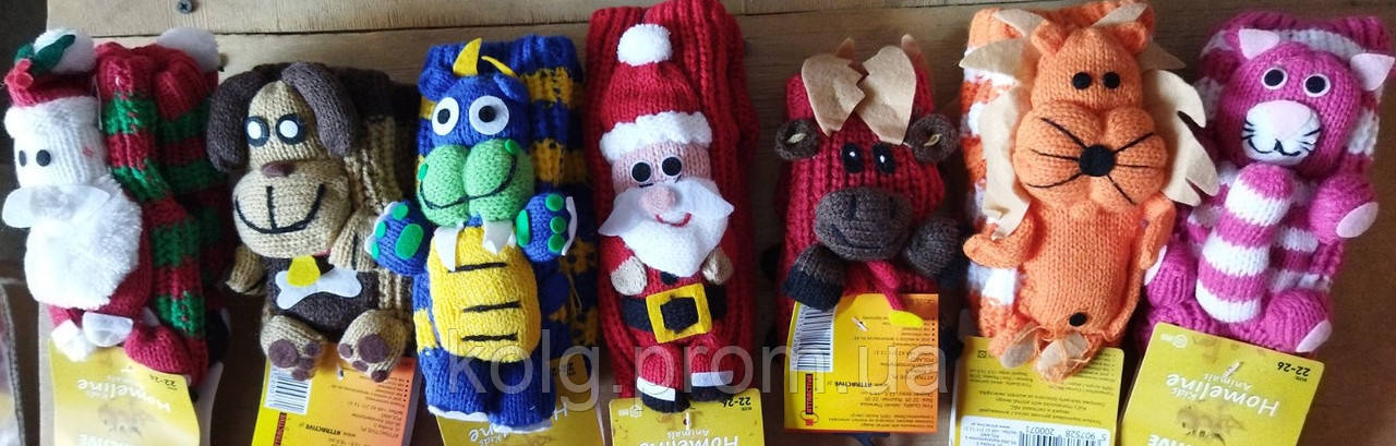 Шкарпетки капці акрилові для дому Kids Homeline Animals