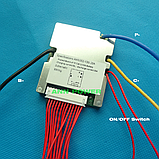 Плата захисту BMS 13S 20A 48V з захистом і балансуванням + ON/OFF Li-ion 18650 (Контролер заряду/розряду), фото 3