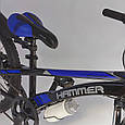 Гірський підлітковий магнієвий велосипед Hammer VA210 22-Н дюймів Синій, фото 5