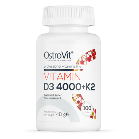Вітаміни OstroVit — Vitamin D3 4000 + K2 (100 таблеток)