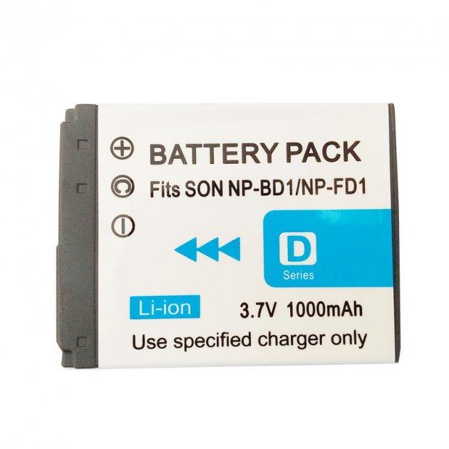 Aкумулятор Alitek для Sony NP-BD1, NP-FD1, 1000 мА·год