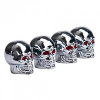 Ковпачки на ніпель Череп Alitek Silver Skull (4 шт.)