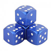 Ковпачки на ніпель Alitek Кістки/Кубики з цифрами Blue, 4 шт.