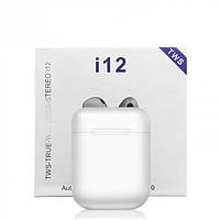 Зарядний бокс HBQ/Кейс для навушників i12 TWS Білий