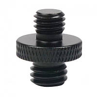 Гвинт адаптер із двосторонньою різзю 3/8" Male (тато) Alitek RST-31 Black