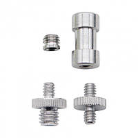 Комплект перехідників адаптерів із різзю 1/4 і 3/8 Perfect 4 в 1