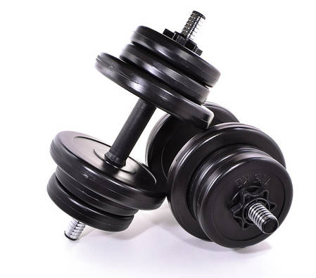 Комплект гантелей NEO-SPORT - 2 шт по 11 кг розбірних із змінними дисками, фото 1