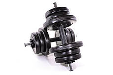 Комплект гантелей NEO-SPORT - 2 шт по 11 кг розбірних із змінними дисками, фото 2