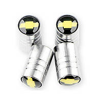 Ковпачки на ніпель для Chevrolet Alitek Long Silver Шевроле (4 шт.)