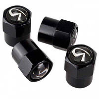 Ковпачки на ніпель для Інфініті Alitek Short Black Infiniti (4 шт.)