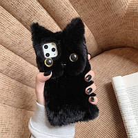 Чохол накладка для Apple iPhone 15 Alitek Котик Чорний