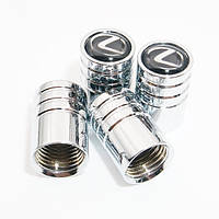 Ковпачки на ніпель для Lexus Alitek Long Silver Лексус (4 шт.)