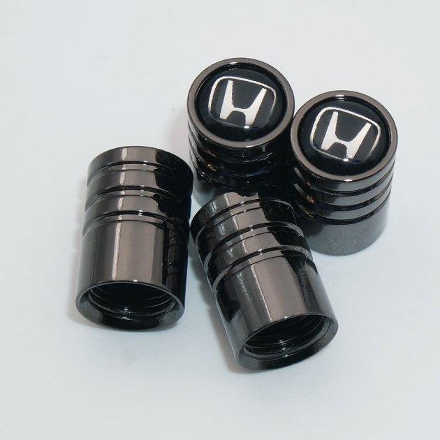 Захисні ковпачки на ніпель для Хонда Alitek Long Black Honda (4 шт.), фото 1
