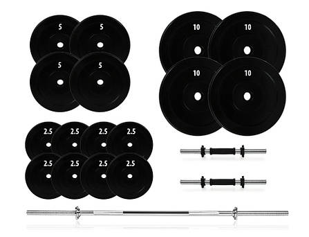 Набір штанга + гантелі 92 кг., фото 1