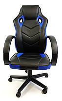 Крісло офісне комп'ютерній ютерне 7F RACER EVO, синє, фото 3