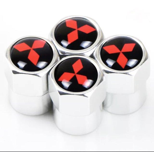 Захисні ковпачки на ніпель для Міцубісі Alitek Pl Short Silver Mitsubishi (4 шт.), фото 1