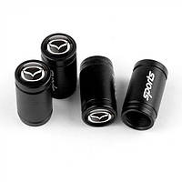 Захисні ковпачки на ніпель для Мазда Alitek Sports Black Mazda (4 шт.)