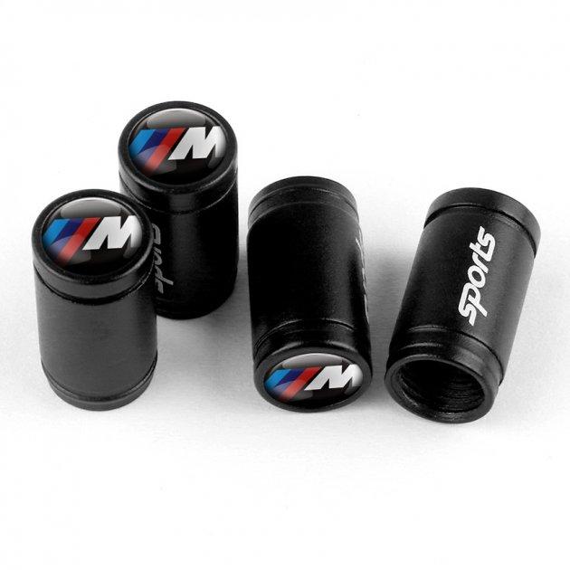 Ковпачки на ніпель для автомобіля БМВ М Alitek Sports Black BMW M (4 шт.)