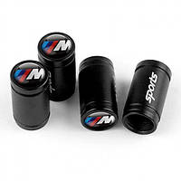 Ковпачки на ніпель для автомобіля БМВ М Alitek Sports Black BMW M (4 шт.)