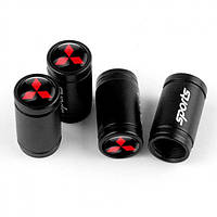 Ковпачки на ніпель для Mitsubishi Alitek Sports Black Мітсубісі (4 шт.)