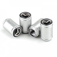 Ковпачки на ніпель із лого Mazda Alitek Sports Silver Мазда, 4 шт.