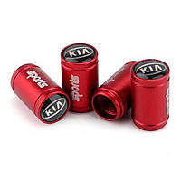 Ковпачки на ніпель із логотипом Kia Alitek Sports Red Кіа (4 шт.)