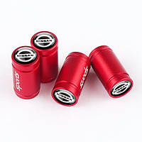 Ковпачки на ніпель захисні для Ніссан Alitek Sports Red Nissan, 4 шт.