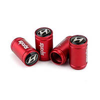Ковпачки на ніпель з лого Hyundai Alitek Sports Red Хюндай (4 шт.)