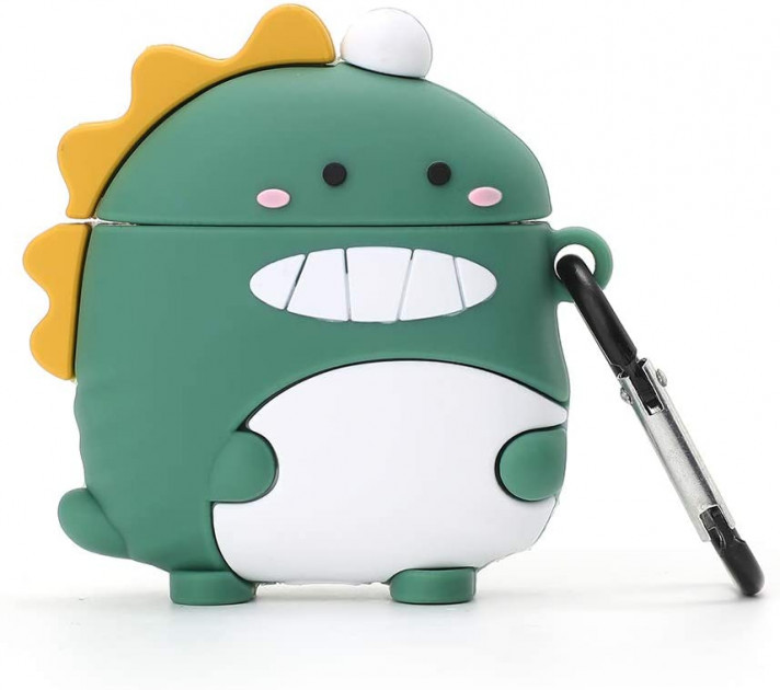 Чохол для навушників Apple AirPods 1/2 Alitek Динозаврик green