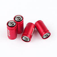 Ковпачки на ніпель для авто МаздаAlitek Sports Red Mazda, 4 шт.